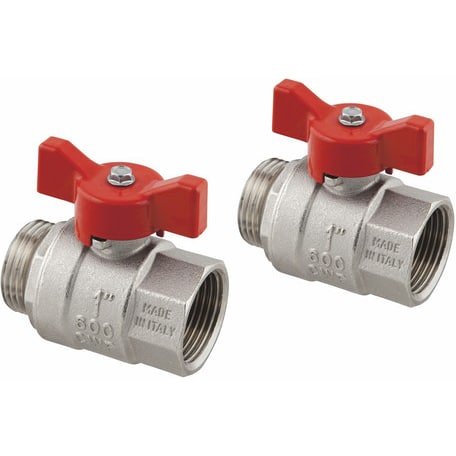 Sulkuventtiilipari Uponor vario 1 Suora niklattu - KarelianStore