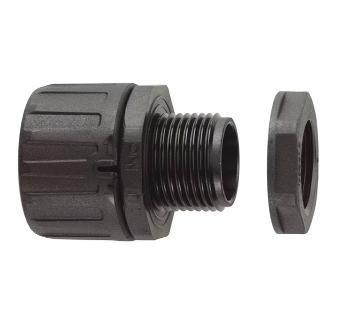 Suojaletkuliitin Flexicon Muovi HF FPA16-M20B Musta - KarelianStore