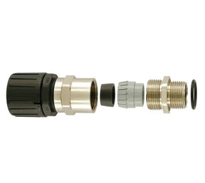 Suojaletkuliitin Flexicon Muovi HF FPA28-BM25-CGB Musta - KarelianStore