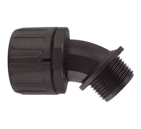 Suojaletkuliitin Flexicon Muovi HF FPA34-M32-45B Musta - KarelianStore
