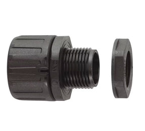 Suojaletkuliitin Flexicon Muovi HF FPA34-M32B Musta - KarelianStore