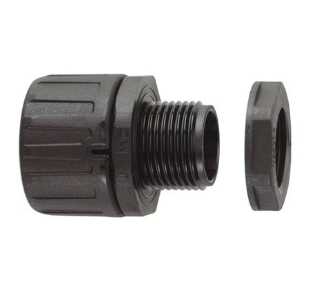 Suojaletkuliitin Flexicon Muovi HF FPA42-M40B Musta 2kpl - KarelianStore