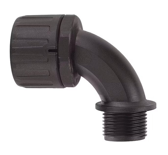 Suojaletkuliitin Flexicon Muovi HF FPA42-M50-90B Musta 2kpl - KarelianStore