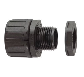 Suojaletkuliitin Flexicon Muovi HF FPA42-M50B Musta 2kpl - KarelianStore