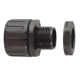 Suojaletkuliitin Flexicon Muovi HF FPA54-M50B Musta 2kpl - KarelianStore