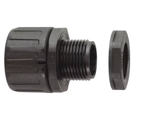 Suojaletkuliitin Flexicon Muovi HF FPA54-M63B Musta 2kpl - KarelianStore