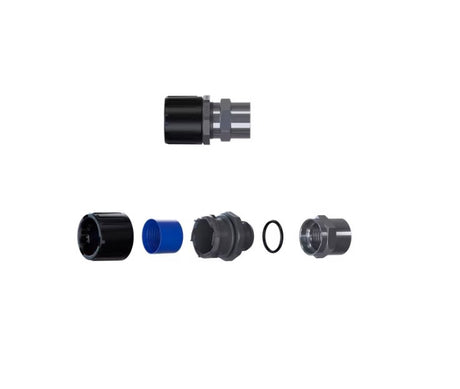 Suojaletkuliitin Flexicon Muovi HF FPAU34 BFM35B Musta 10kpl - KarelianStore