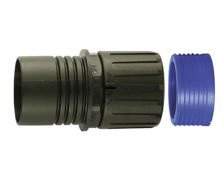 Suojaletkuliitin Flexicon Muovi HF FPAX21-R28B Musta 5kpl - KarelianStore