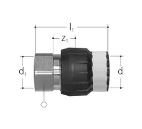 Suoraliitin Sanipex MT GF Kompo SK 20x3/4 PM - KarelianStore
