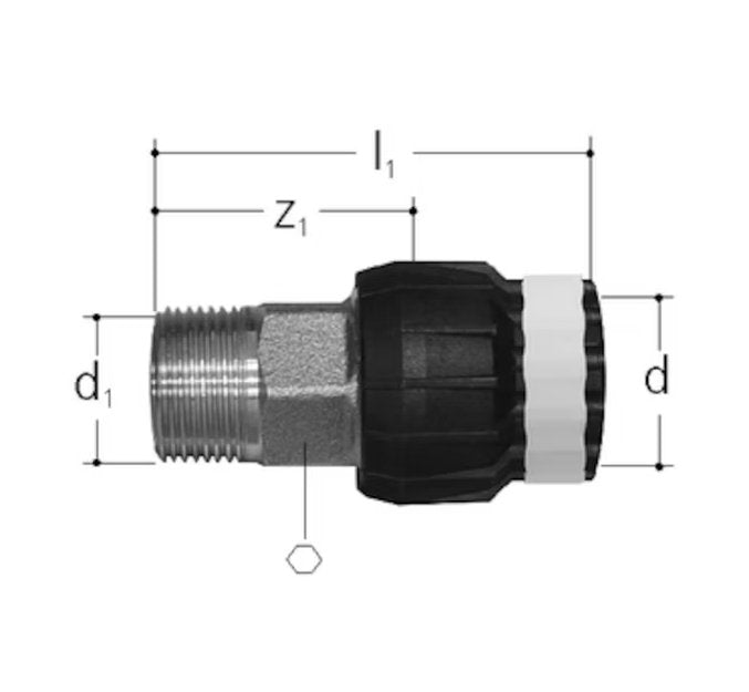 Suoraliitin Sanipex MT GF Kompo UK 20x3/4 PM - KarelianStore