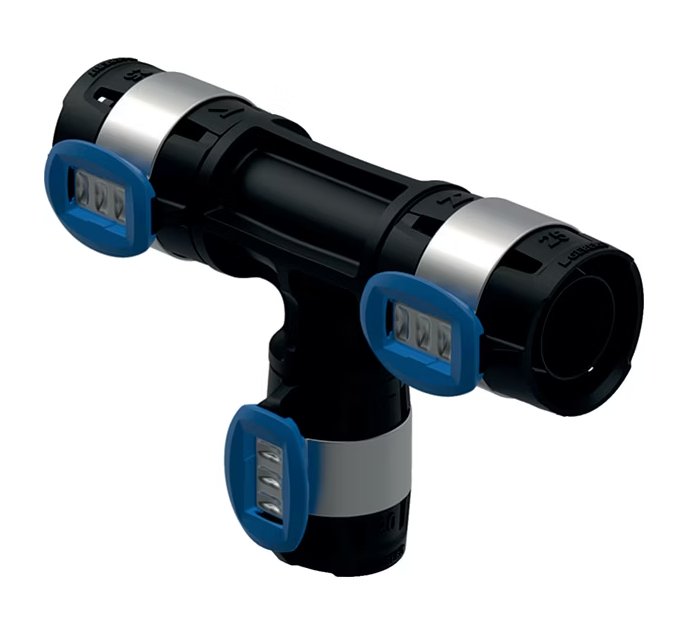 T-haaraliitin Geberit Flowfit Kompo 20x16x16 PPSU - KarelianStore