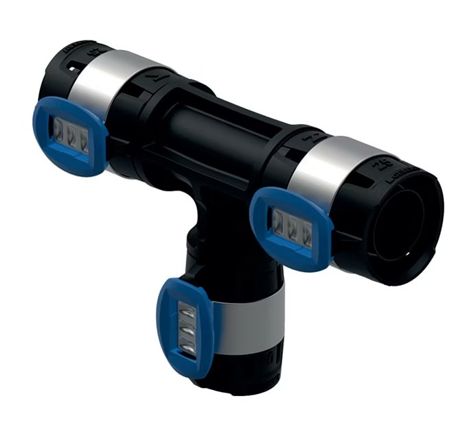 T-haaraliitin Geberit Flowfit Kompo 20x20x16 PPSU - KarelianStore