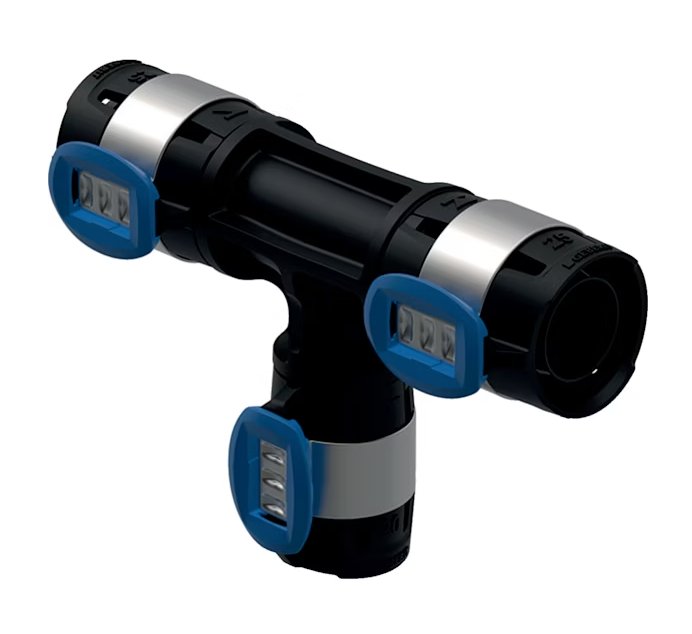 T-haaraliitin Geberit Flowfit Kompo 25x16x25 PPSU - KarelianStore