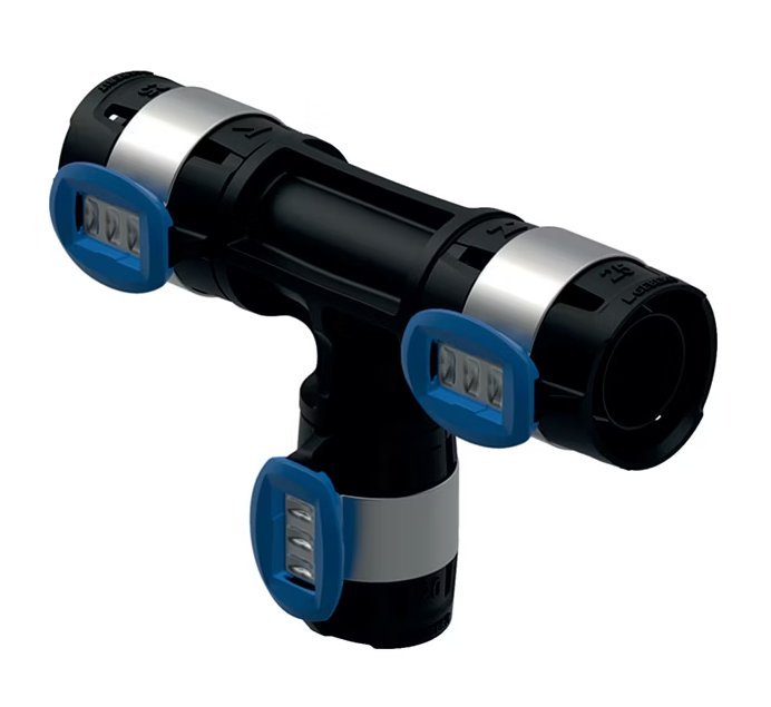 T-haaraliitin Geberit Flowfit Kompo 25x25x20 PPSU - KarelianStore