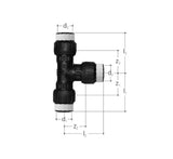 T-haaraliitin Sanipex MT GF Kompo 40x40x40 PPSU PA - KarelianStore