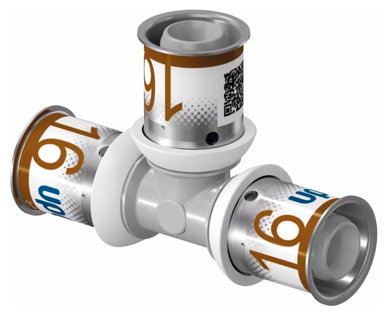 T-haaraliitin Uponor Kompo S-Press Plus 16x16x16 PPSU - KarelianStore