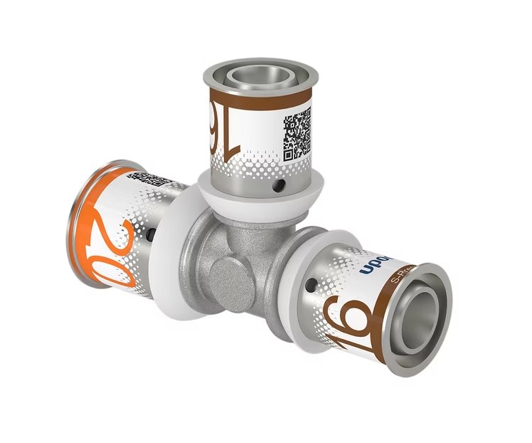 T-haaraliitin Uponor Kompo S-Press Plus 20x16x16 DR - KarelianStore