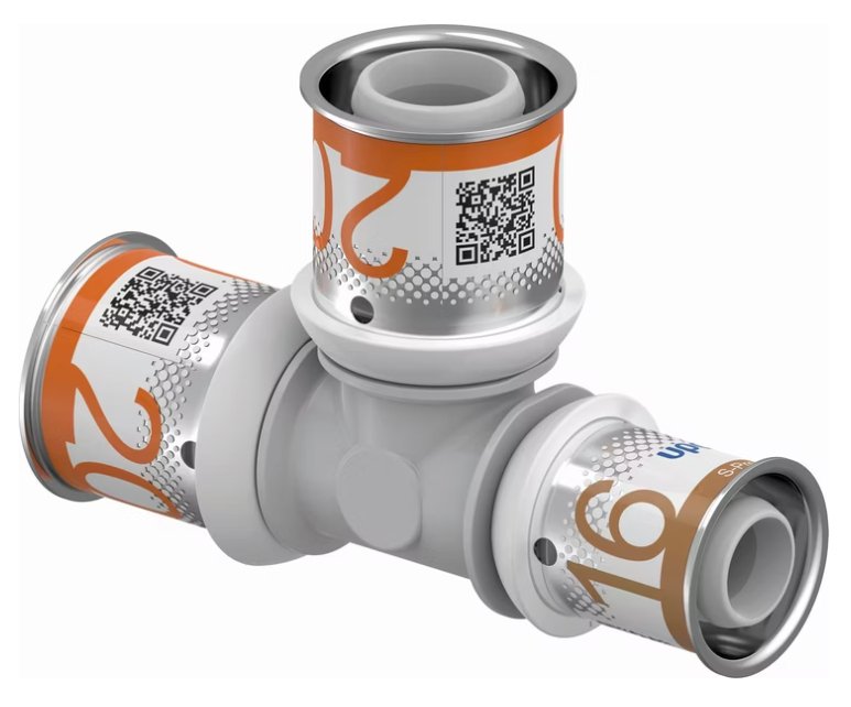 T-haaraliitin Uponor Kompo S-Press Plus 20x20x16 PPSU - KarelianStore