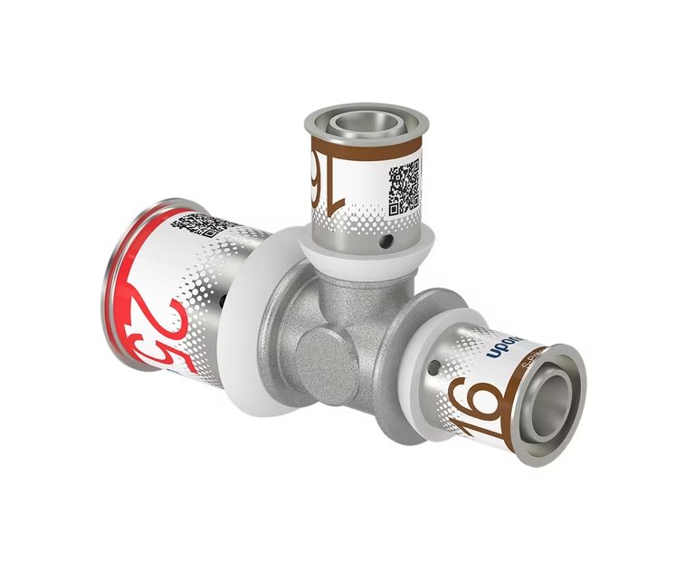 T-haaraliitin Uponor Kompo S-Press Plus 25x16x16 DR - KarelianStore