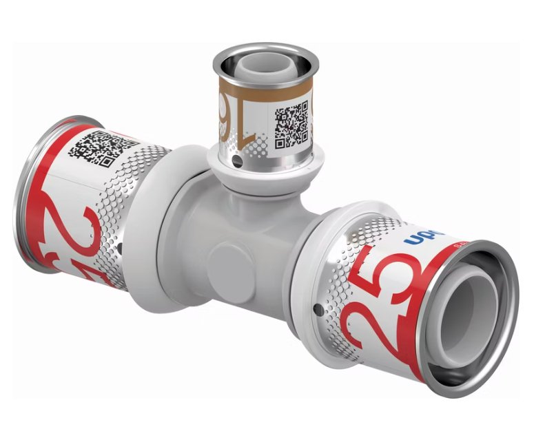 T-haaraliitin Uponor Kompo S-Press Plus 25x16x25 PPSU - KarelianStore