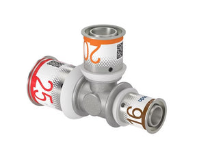T-haaraliitin Uponor Kompo S-Press Plus 25x20x16 DR - KarelianStore