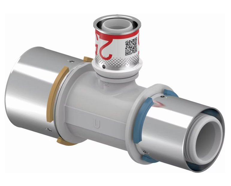 T-haaraliitin Uponor Kompo S-Press Plus 50x25x40 PPSU - KarelianStore