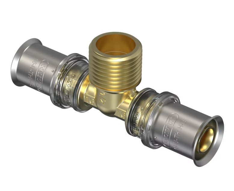 T-haaraliitin Wavin Kompo Tigris UK 16x1/2x16 M5 DR - KarelianStore