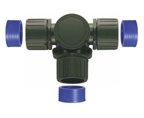 T-kappale Flexicon Muovi HF FPAX16TB Musta 3kpl - KarelianStore