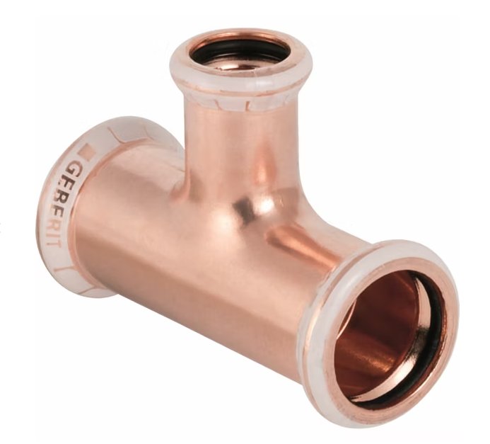 T-supistusyhde Geberit Mapress Puristus CU 108x54x108 - KarelianStore