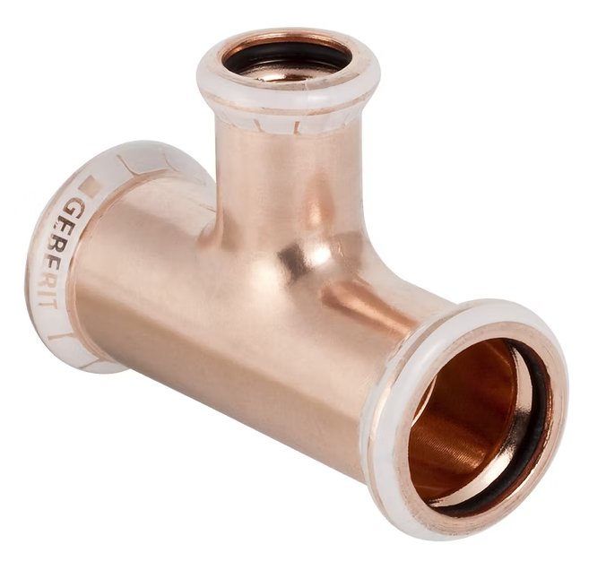 T-supistusyhde Geberit Mapress Puristus CU 42x15x42 - KarelianStore