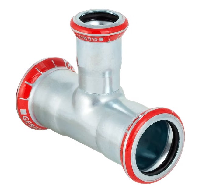 T-supistusyhde Geberit Mapress Puristus Zn 22x18x22 - KarelianStore