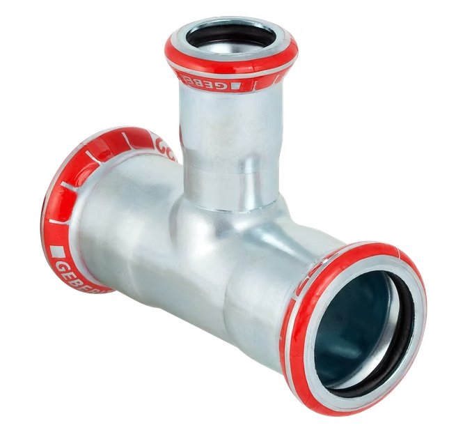 T-supistusyhde Geberit Mapress Puristus Zn 54x42x54 - KarelianStore