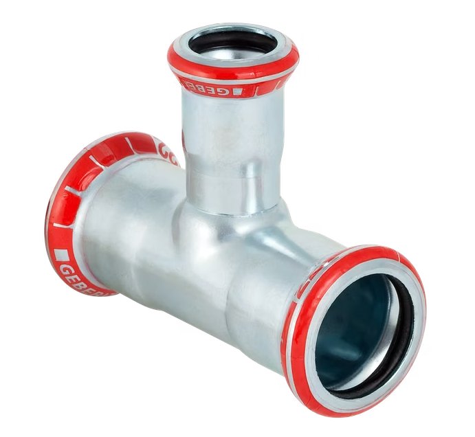 T-supistusyhde Geberit Mapress Puristus Zn 76.1x54x76.1 - KarelianStore