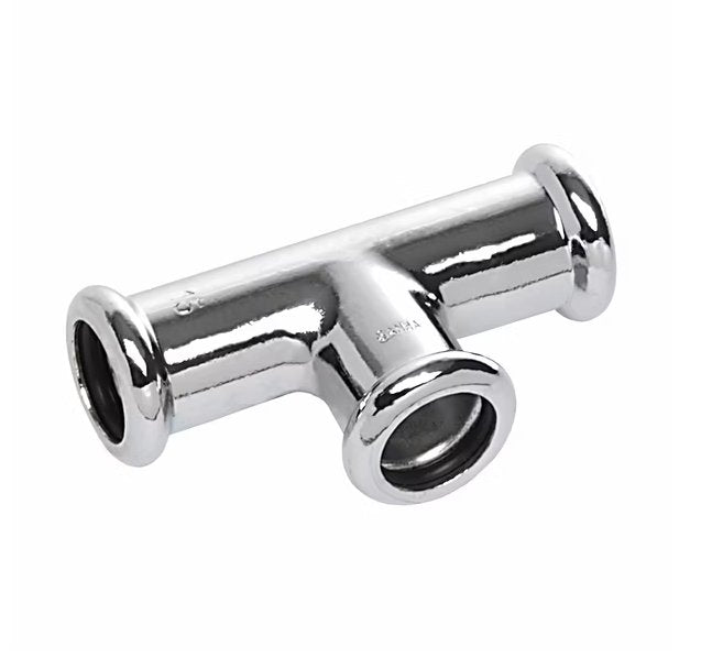 T-supistusyhde Sanha Puristus Cu Kromi 15x12x12 - KarelianStore