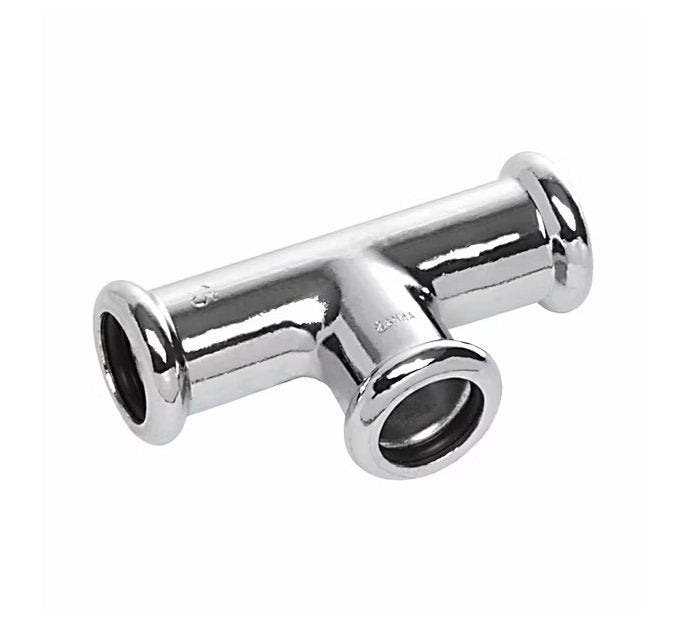 T-supistusyhde Sanha Puristus Cu Kromi 18x12x18 - KarelianStore