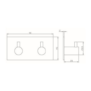 Tarrakoukku Onnline 90x45x28mm 2-osainen Harjattu RST - KarelianStore