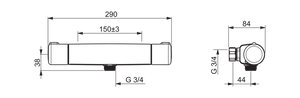 Termostaattihana Oras 7461 Nova 3/4 - KarelianStore