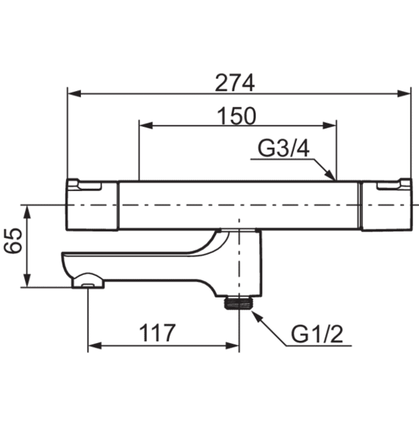 Termostaattikylpyhana Mora Cera T4 - KarelianStore
