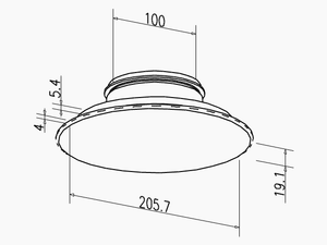 Tuloilmahajotin Climecon LINE-100 - KarelianStore