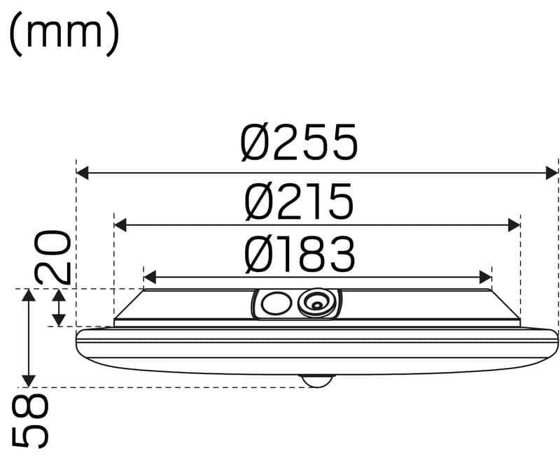 Tunnistinvalaisin Hide-a-Lite Moon Slim PIR 255 LED 12.5W - KarelianStore