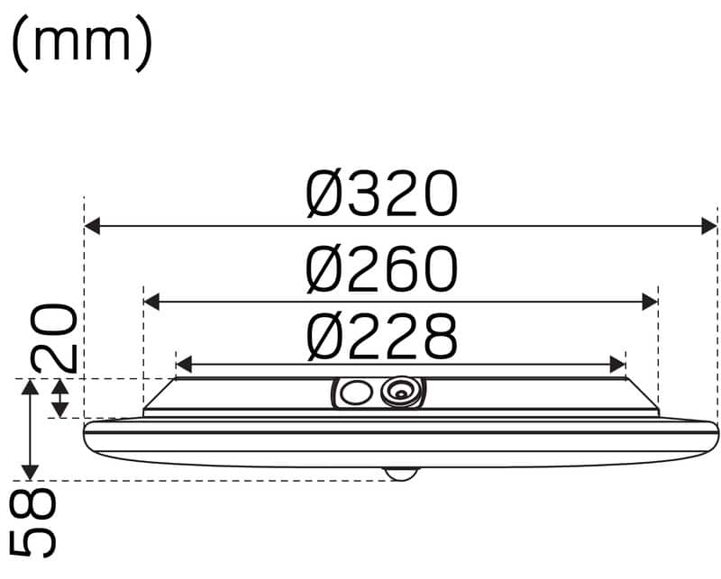 Tunnistinvalaisin Hide-a-Lite Moon Slim PIR 320 LED 17.5W - KarelianStore