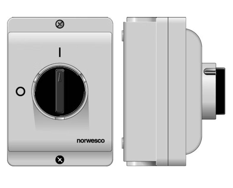 Turvakytkin Norwesco ESWP1 425 4x25A 11kW IP65 - KarelianStore