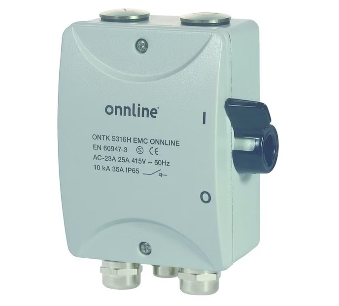 Turvakytkin Onnline EMC ONTK S316H 7.5kW IP65 - KarelianStore