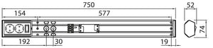 Työpistevalaisin Airam Handy 11W 750 mm 2os pistorasia - KarelianStore