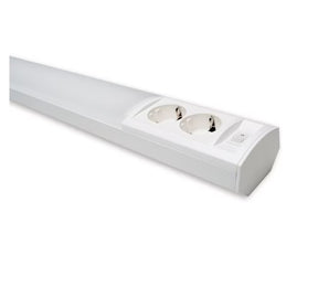 Työpistevalaisin Ensto Ami AL122L 450mm 6W 2os pistorasia DSO - KarelianStore