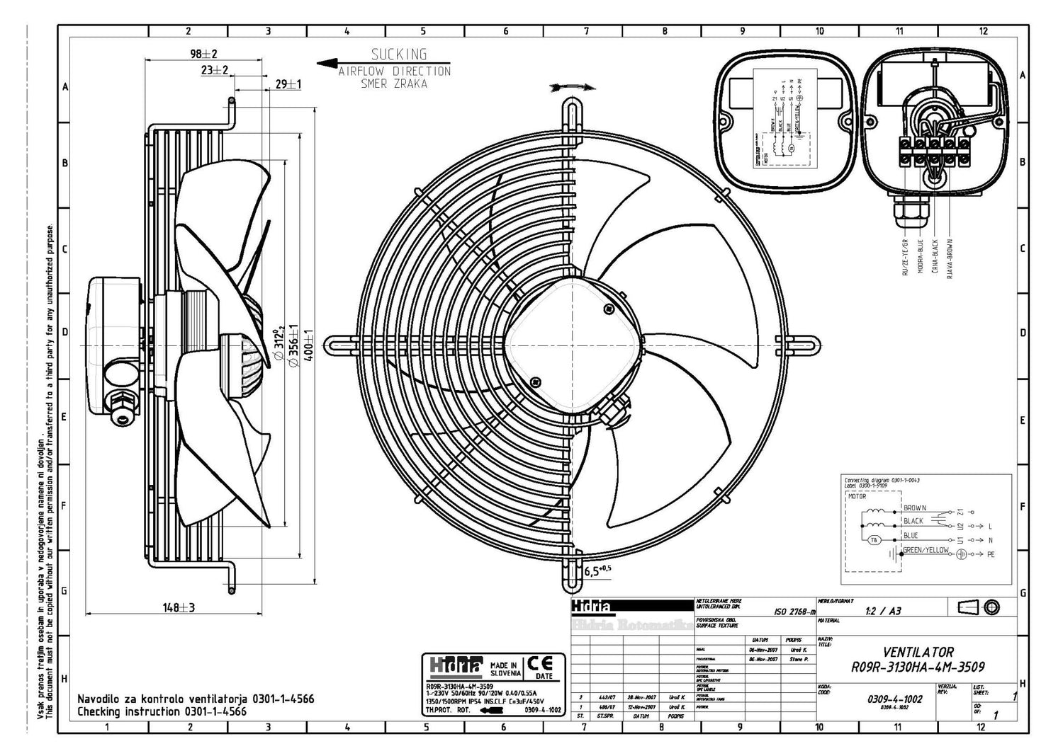 Ulkoroottoripuhallin Onnline R09R-3130HA-4M-3509 S - KarelianStore