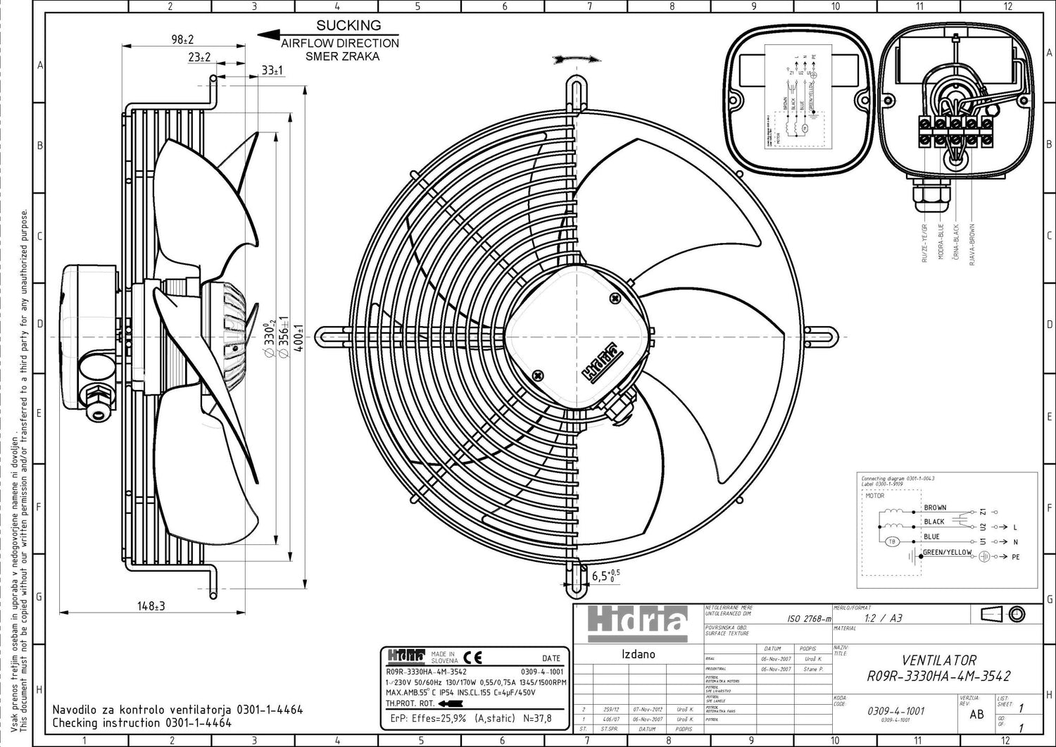 Ulkoroottoripuhallin Onnline R09R-3330HA-4M-4259 S - KarelianStore
