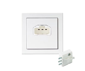 Valaisinpistorasia ABB Impressivo DCL Seinämalli 85x85mm Valkoinen - KarelianStore