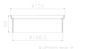 Valukorotusrengas Merika M-415 Vesieristyksen yläpuoliseen asennukseen - KarelianStore