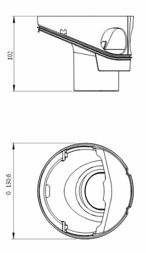 Vesilukko Vieser One Lattiakaivoon - KarelianStore